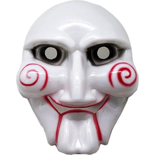 1PCS PVC Masquerade Mask Horror Mask Halloween Saw Chainsaw Killer Theme Mask Super Creepy DIY Gift Props Anonymous Mask