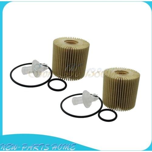 2pcs Oil Filter For 2007-2017 LEXUS RX350 RX450H 04152-YZZA1