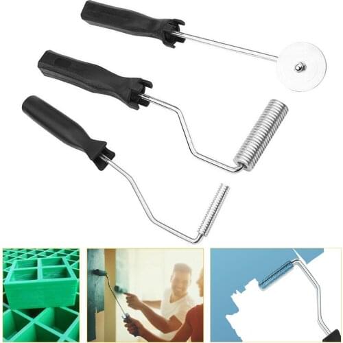 Newest 3 Pcs Paddle Roller Kit Bubble Fiberglass Laminating for Mold Resin Composite Tub Repair