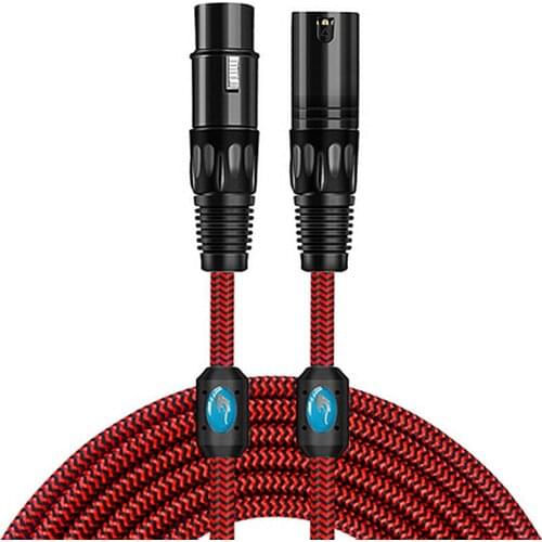 3Pin XLR Male to Female Plug Audio Extension Cable for Microphone Amplifier Mixing Consoles Speaker Stage Studio Shielded Cords