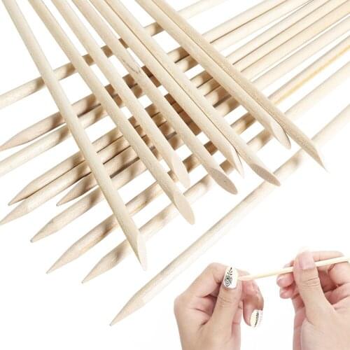 50/30/10Pcs/Cuticle Pusher Orange Wood Stick Sticks Cuticle Pusher Remover Manicure Pedicure Care Packs Nail Art Design Sticks