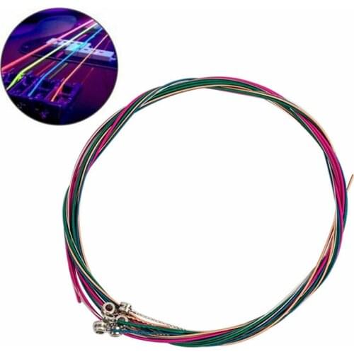 6Pcs/Set Acoustic Guitar String Replacement Steel String for Musical Instruments Electric Bass Guitar Accessory