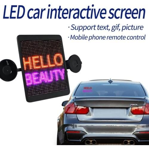 8.4*7.6Inch Car Red Blue Digital DIY LED Display HD Bluetooth Voice ADs Display programmable scrolling message mini LED dis