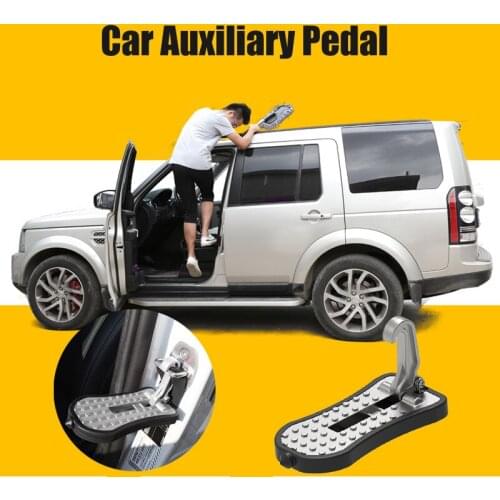 Aluminium Alloy Auto Rooftop Luggage Ladder Foldable Auxiliary Pedal For Seat Cupra Ibiza 6l Leon 5f Dacia Duster Logan Sandero