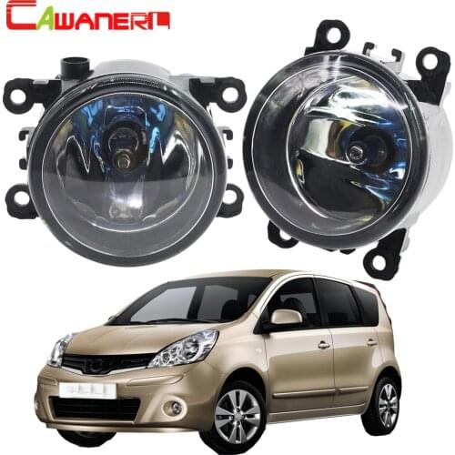 Cawanerl 2 X 100W H11 Car Halogen Front Fog Light Daytime Running Lamp DRL 12V Styling For Nissan Note E11 MPV 2006-2013