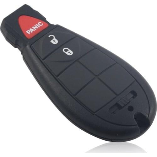 Kutery 3 Buttons Remote Car Key Shell Case For Jepp Chrysler 300 Town & Country Dodge Challenger Charger Durango Journey