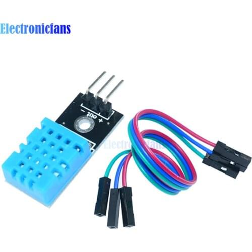10Sets Digital Temperature and Humidity Sensor DHT11 For Arduino Relative Humidity Sensor Module 5V With Matching Wire