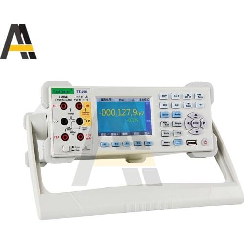 Digital Multimeter ET3260 61/2 Bit Precision Automatic Counts 3.5 Inch TFT IEEE488 RS-232 Desktop Multimeter Tester +GBIP