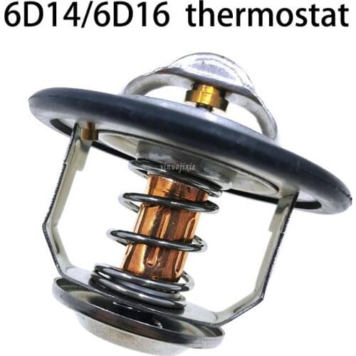 Excavator parts Mitsubishi 6D14/6D16 engine thermostat is suitable for HYUNDAI R200/210/215/220-5-7 thermostat