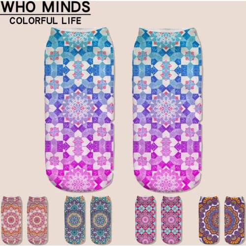 Classical Mandala Socks Women Unisize Meias Casual Harajuku Funny Socks Skarpetki Unisex Woman Socks Multiple Colorful Socks