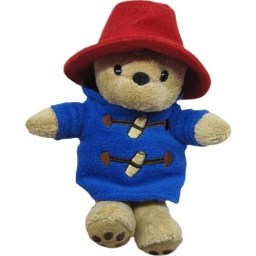 Classic Cartoon Paddington Bear Cute Bird Plush Toy Stuffed Dolls Kids Baby Gifts 16cm