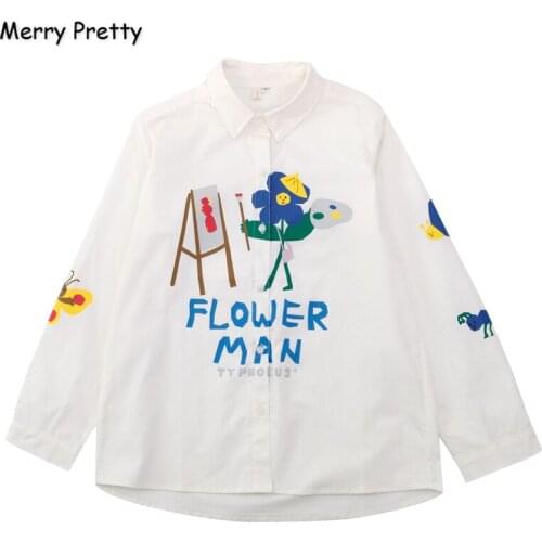 Merry Pretty Women's Big Shirts