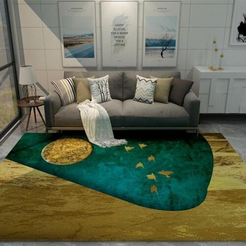 Fashion Luxury Carpet with Contrast Style Large Carpets Geometric Marble Anti Slip Floor Mat Hanging Basket Area Rugs Sofa Rug