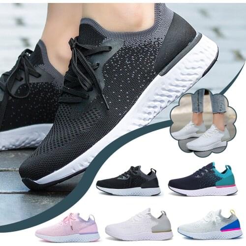 2021 New Unisex Sneakers Women Running Shoes Female Sport Air Cushion Walking Shoes Breathable Light Comfortable Trainers