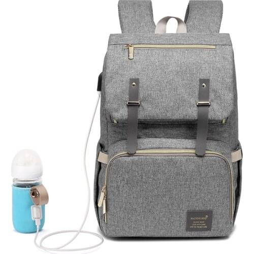 New Mummy Diaper Bag Baby Stroller Bag USB Charging Waterproof Oxford Women Handbag Maternity Nursing Nappy backpack Travel Bags