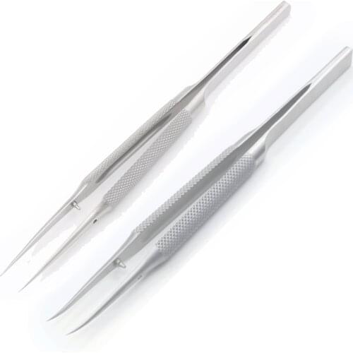 Titanium Alloy Tweezers 0.15mm Edge Precise Fingerprint Professional Fly Line Picker Tweezers Straight Bend For iPhone Repair