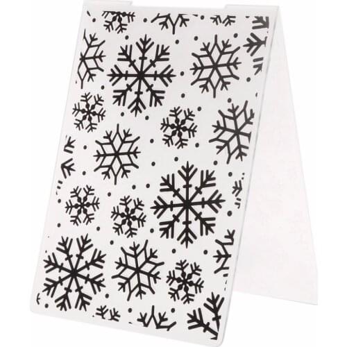 Plastic Embossing Folder Template for DIY Scrapbook Photo Album Card Paper Craft Christmas Snowflake
