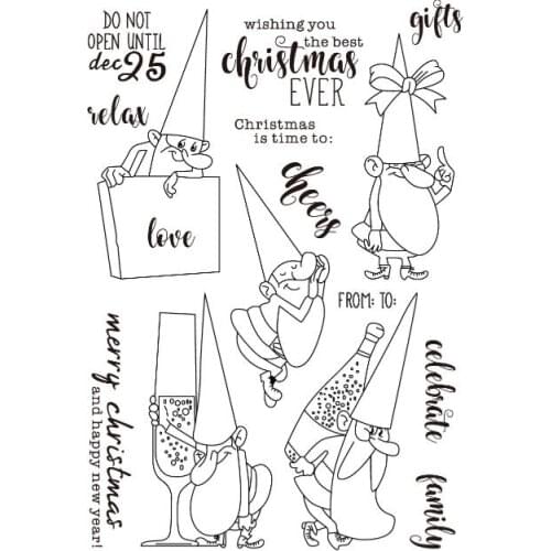 Christmas gift Transparent Clear Stamps for DIY Scrapbooking/Card Making Fun Decoration Supplies ST0193