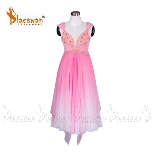 Pink Ballet Dress Costume BT875 Girl Ballet Tutu Dress Chiffon Romantic Ballet Tutu Pink Performance Dress Lyrical Dress costume
