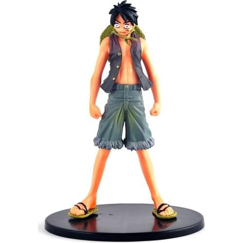 One Piece 2pc/set Straw hat Monkey D Luffy Ace PVC Action Figure Doll Anime Cartoon Collection Dispaly Birthday Model toys gifts