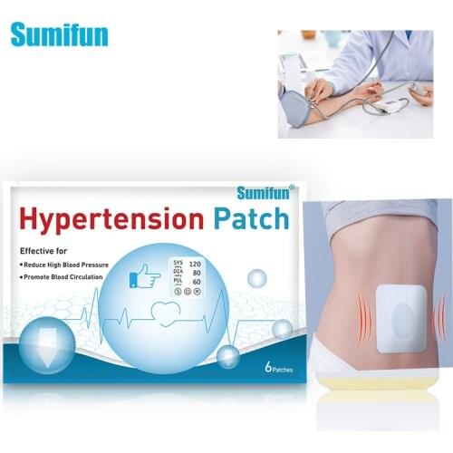 Sunifun 6pcs/bag Chinese herbs High Blood Pressure Patch Anti Hypertension Patch Clean Blood Vessel