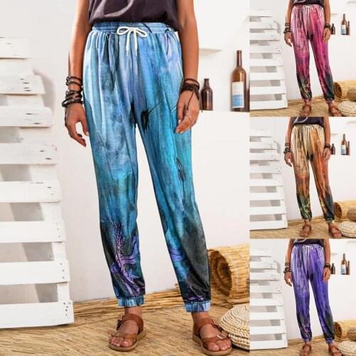 Comfortable Popular Straight Wide Leg Trousers Soft Summer Trouser Retro for Home