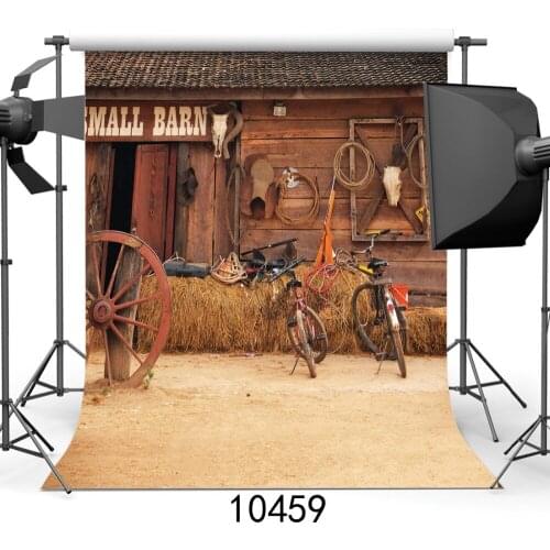Farm Wheel Haystack Bicycles Gun Vinyl Photographic Background For Baby Shower New Born Backdrops Photo Shoot Photocall
