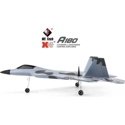WLtoys XK A180 RC Airplane 3D/6G Gyroscope Fixed-Wing Glider Three-Channel Fly Machine Remote Control Plane Aircraft Toys JIMITU
