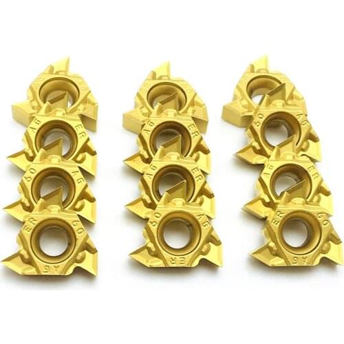 10 pieces of thread tools MMT 16ER AG60-S UE6020 high quality carbide inserts MMT16ERAG60-S lathe parts tools
