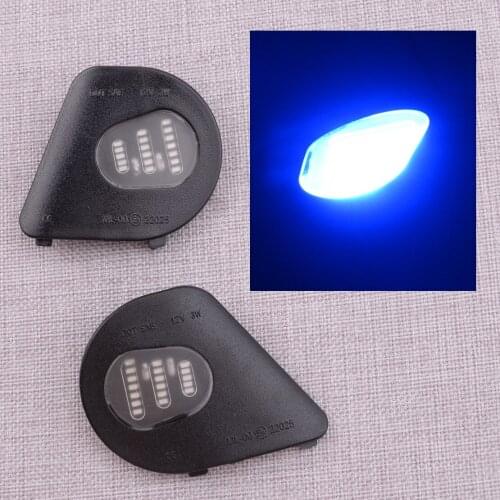 68302825AA 68302824AA 68087238AA 68087239AA Side Mirror Puddle Light Lamp Fit For Dodge Ram 1500 2500 3500 4500 5500 Blue LED