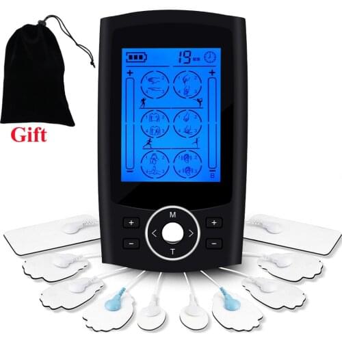 24-Mode TENS Machine TENS Unit Rechargeable Digital Therapy Machine Body Massager Massage Device Health Care Muscle Stimulator