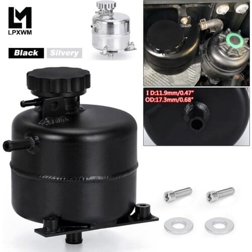 Aluminum Coolant Header Expansion Overflow Water Tank & Cap Reservoir Can Car Accessories For 02-08 BMW Mini Cooper S R52 R53