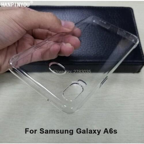 For Samsung Galaxy A6S G6200 6.0" Glossy Snap Phone Full Cover Case Crystal Invisible Hard PC Cover Clear Protect Back Shell