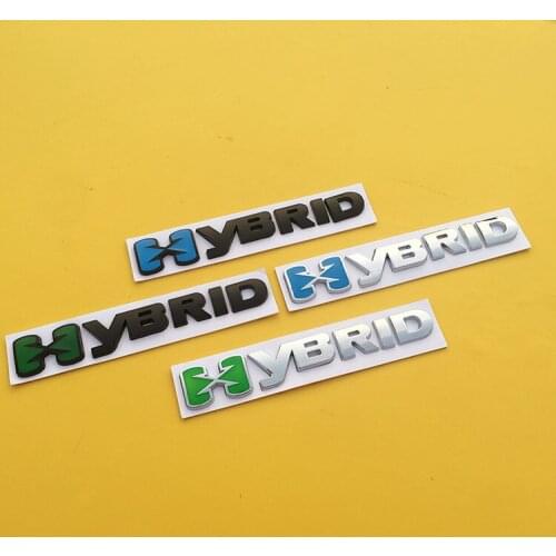 2 Pcs Auto Hybrid Logo Emblem Refitting Badge Car Stickers Decal For Nissan Toyota Camry Lexus BMW Mercedes Benz Audi Honda Ford