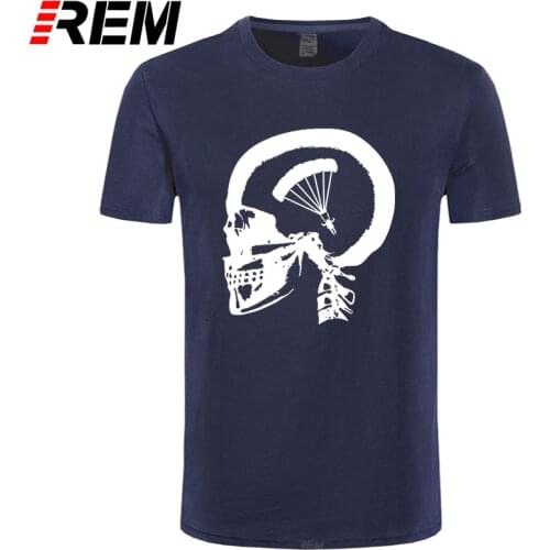 Skydiving In My Brain - T-shirt Short-Sleeved Cotton T Shirt Top Tee Round Neck Crazy Plus Size