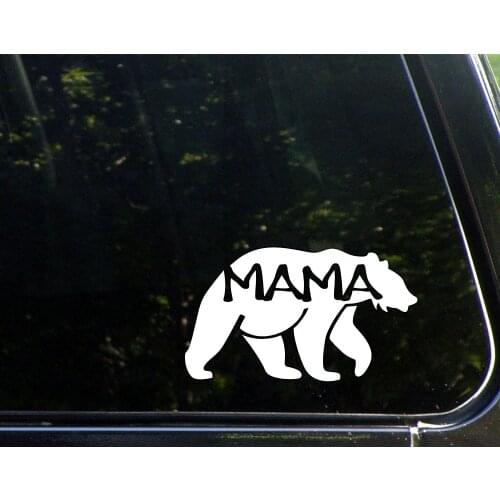 Mama (Bear) - 15cm- Vinyl Die Cut Decal/ Sticker For Windows