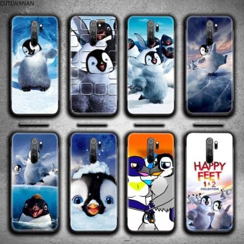 Cute penguin happy feet Phone Case for Redmi 9A 8A 7 6 6A Note 9 8 8T Pro Max Redmi 9 K20 K30 Pro