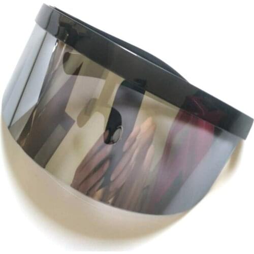 Fashion Silver Mirror Lens Visor Diffraction Gogglens