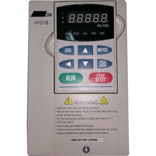 New VFD015B43W VFD015M43B-T VFD-B Inverter AC Motor Drive 3 Phase 380V 1.5Kw 2HP 400HZ