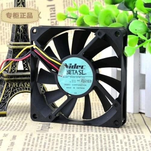 Original FOR NIDEC 8015D08R-12TM 03A1V 0.12A3-wire CPU Ultra-quiet Cooling Fan