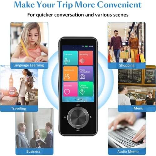 Mini Portable Smart Voice Translator 107 Language Real-Time Multi-Language Speech Interactive Offline Translator Business Travel