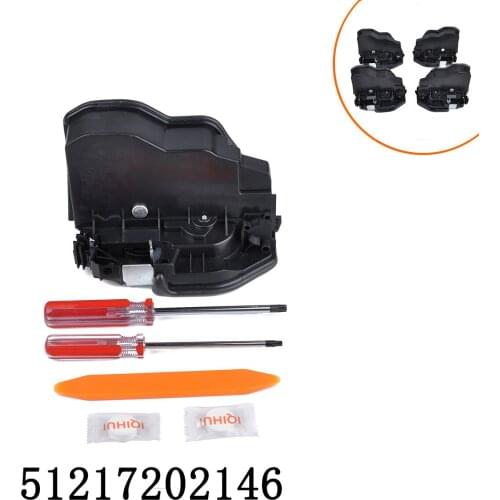 Door Lock Actuator Front Right Door Lock Latch Replacement 51217202146 for 525i 528i X3 X5 with Removal Tool