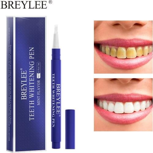 BREYLEE Teeth Whitening Pen Tooth Care Fresh Remove Plaque Stains Serum Toothpaste Oral Hygiene Essence Effective Dental Tools