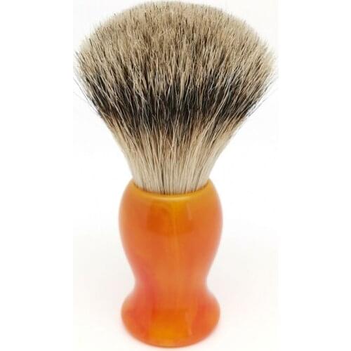 Silvertip Badger Hair Shaving Brush Resin Handle Perfect for Wet Shave Cream Beard Brush