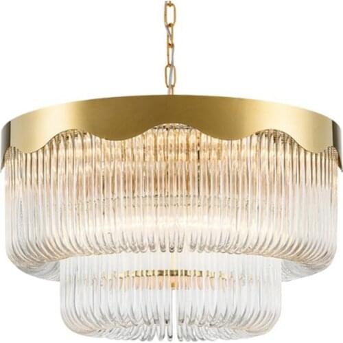 Modern luxury pendant chandelier designer decoration bedroom living room round crystal glass lamp