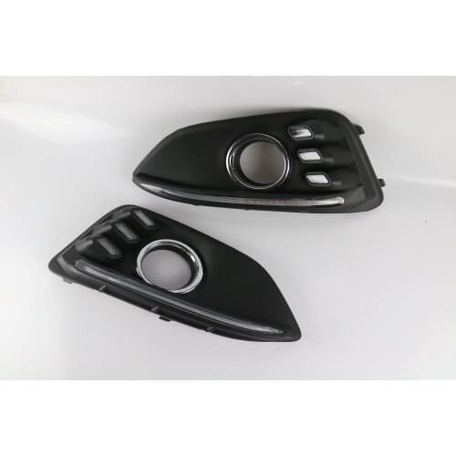 LED DRL Daytime Running Light For 2016-2018 Chevrolet Malibu Driving Lights with Mobile steering day light Car accessories