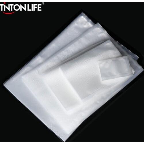 TINTON LIFE 100pcs/Lot Vacuum Bags for Food Vacuum Sealer Packing Machine Food Storage Bag With Food Grade Material