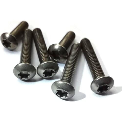 M2.5 m3 Torx Button Head Titanium Screw , Torx Screwdriver Bolt Fasteners , E022