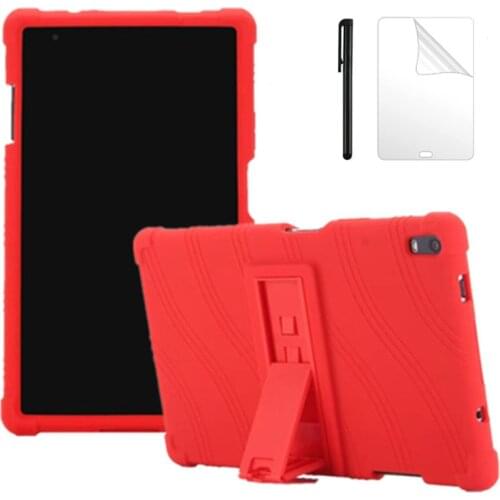 Ultra Slim Soft Silicon Case For Lenovo TAB 4 8 Plus Back Cover for Lenovo TAB 4 8 Plus TB-8704N TB-8704F Tablet Case + FilmPen