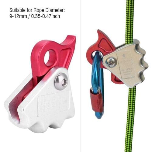 Automatic Locking Device Climber Descender 15KN Outdoor Safety Climbing Mountaineering Tree Carving Rope Grab Protectaa Accessoy